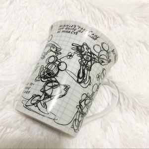 Minnie Mouse Drawing Art White & Black Mug